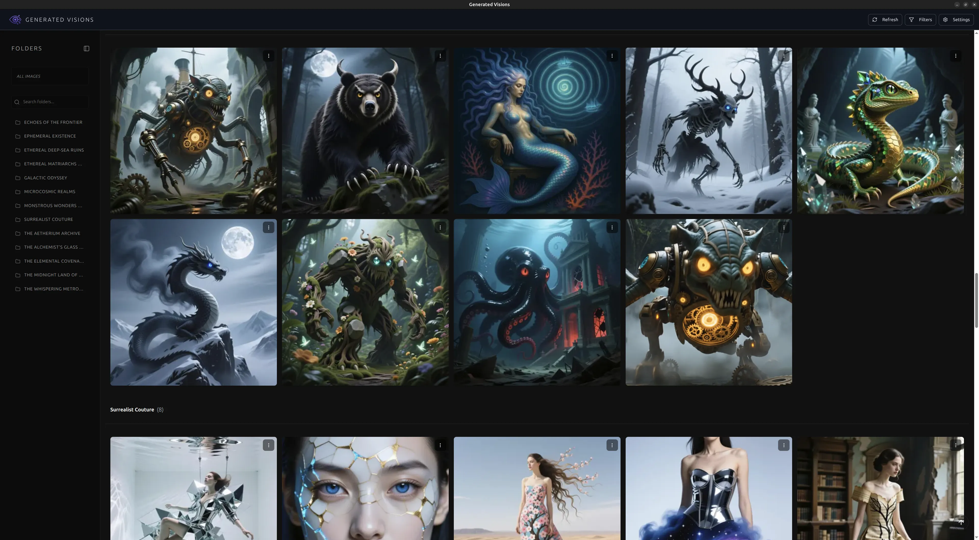Generated Visions App Screenshot